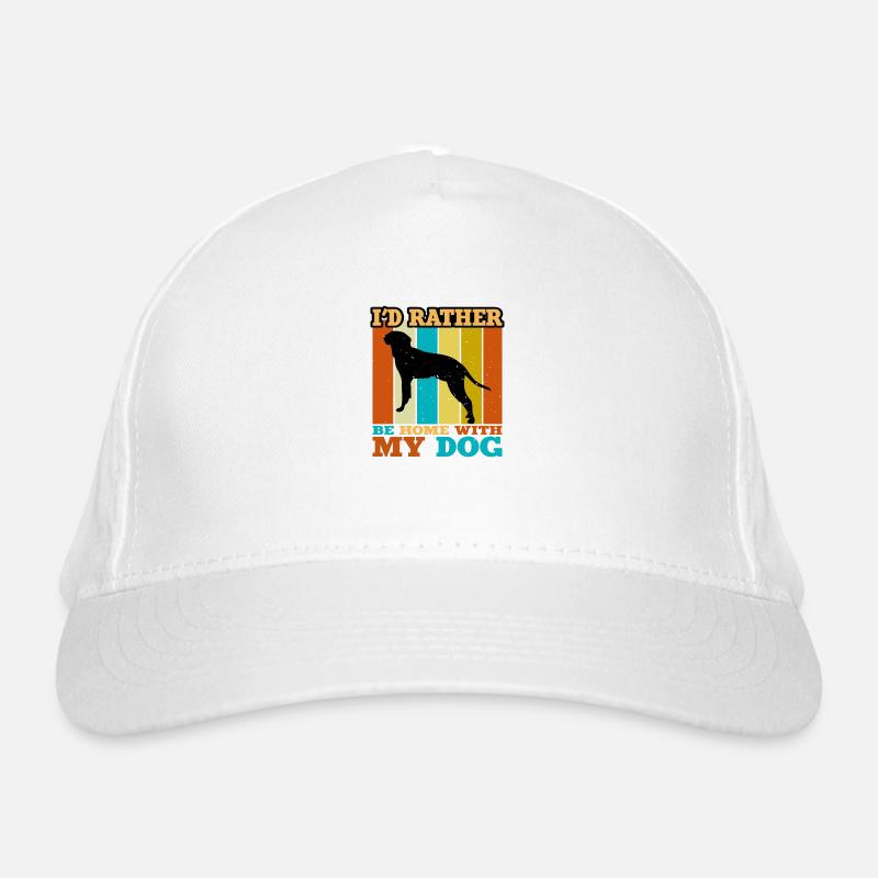 Braque Saint Germain Dog Silhouette Retro Coucher de soleil Casquette classique bio