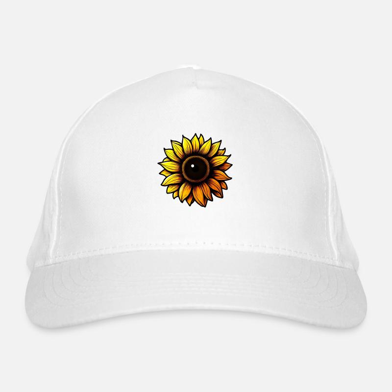 Sonnenblume Bio-Baseballkappe