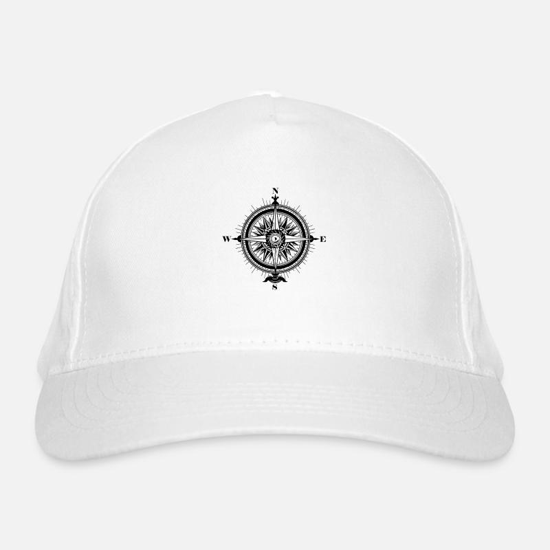 Compass Nautical Sailboat Seafarer Organic Baseball Cap