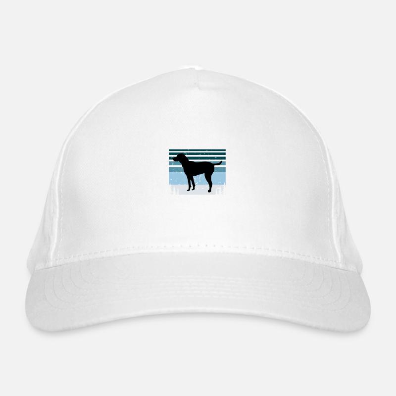 Black And Tan Virginia Foxhound Dog Silhouette Organic Baseball Cap