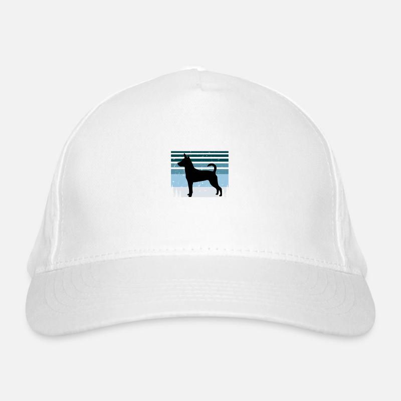 Decker Rat Terrier Dog Silhouette Retro Sunset Casquette classique bio