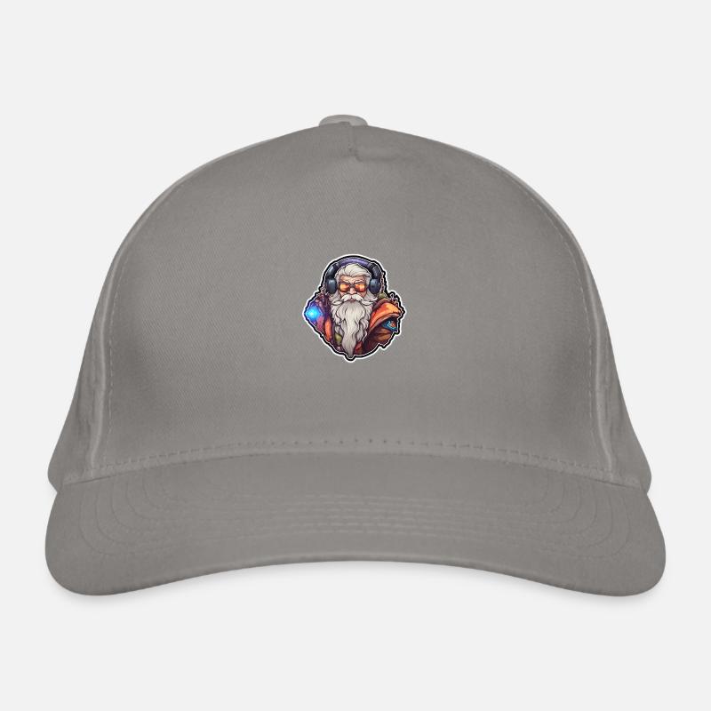 Old man gambling Organic Baseball Cap