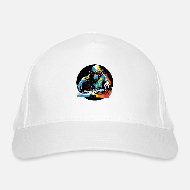 Dj monkey Organic Baseball Cap