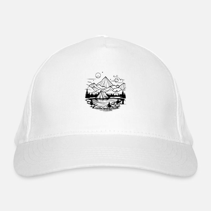 Camping Organic Baseball Cap