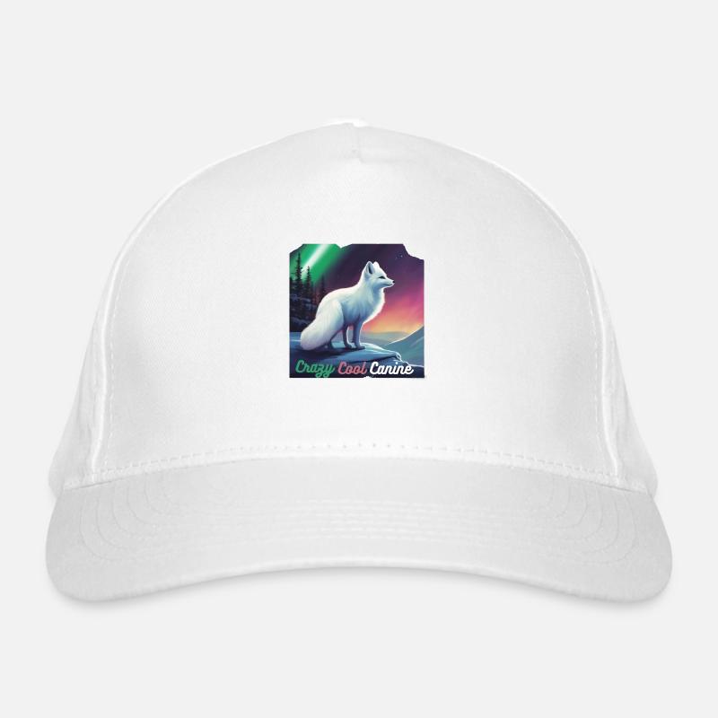 Crazy Arctic Fox Organic Baseball Cap