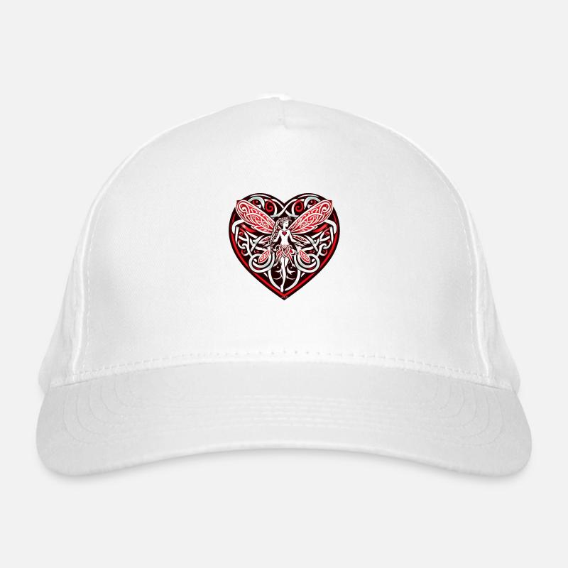 Keltisches Feenherz Bio-Baseballkappe
