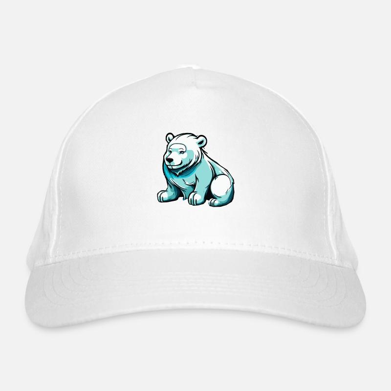 Kleiner süßer Eisbär im Winter Bio-Baseballkappe