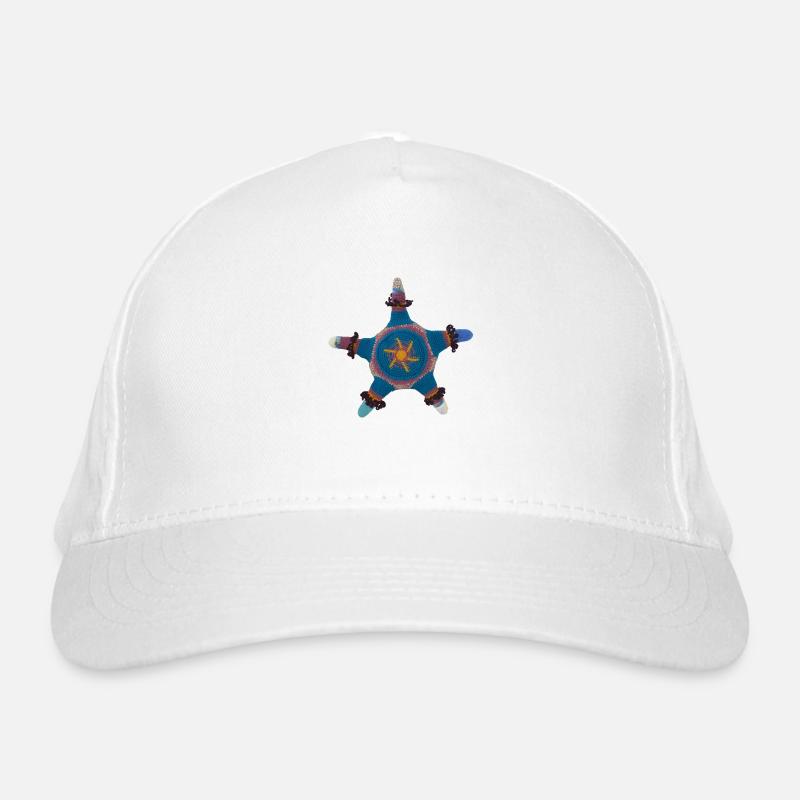 Gehäckelter Stern Bio-Baseballkappe