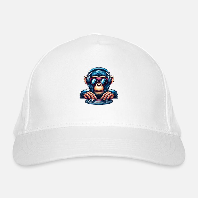 DJ Monkey Organic Baseball Cap