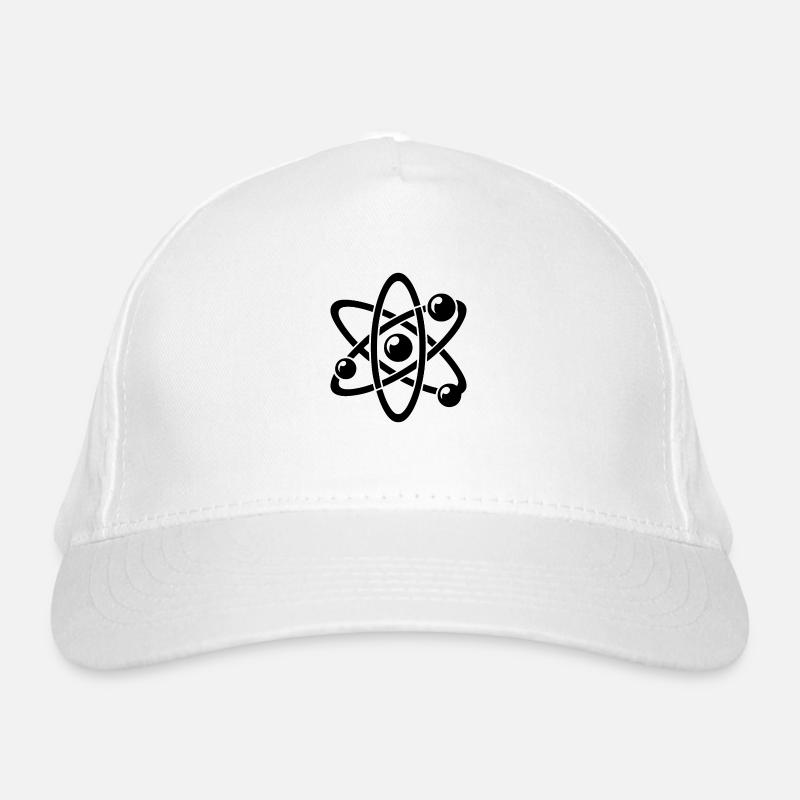 Atomic Nucleus Physics Atom Electron Atomic Model - Organic Baseball Cap - white