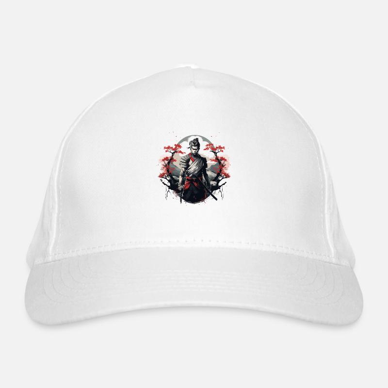 Samurai Japan Cherry Tree Landscape Organic Baseball Cap