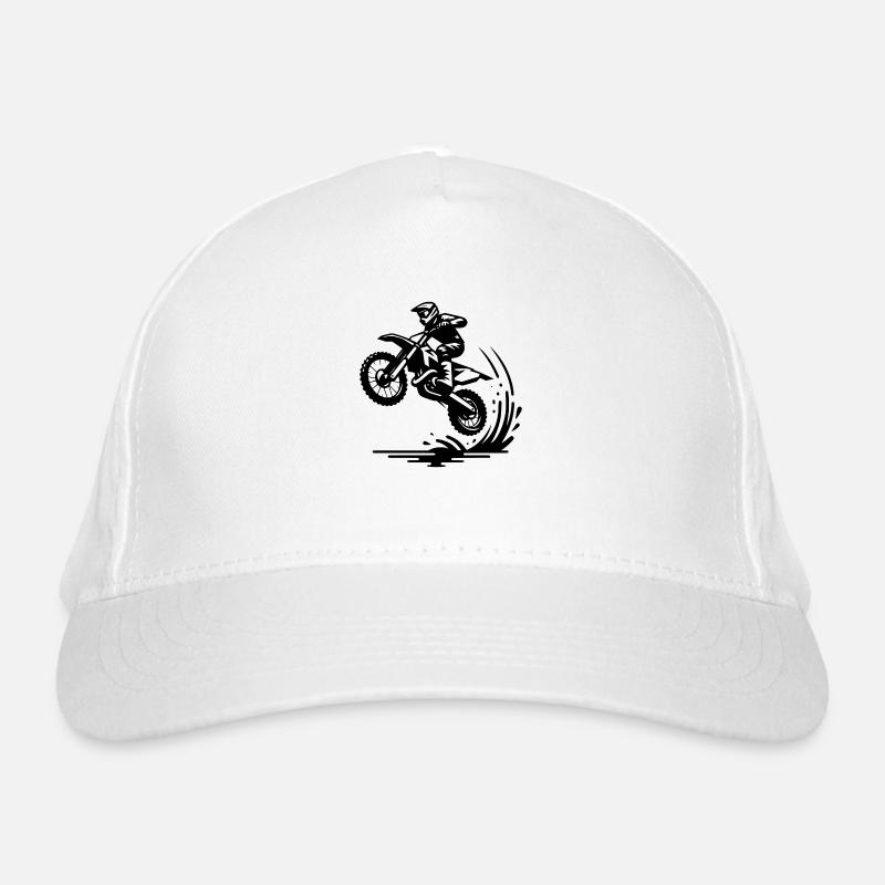 Machine de saut d’enduro de sport automobile Casquette classique bio