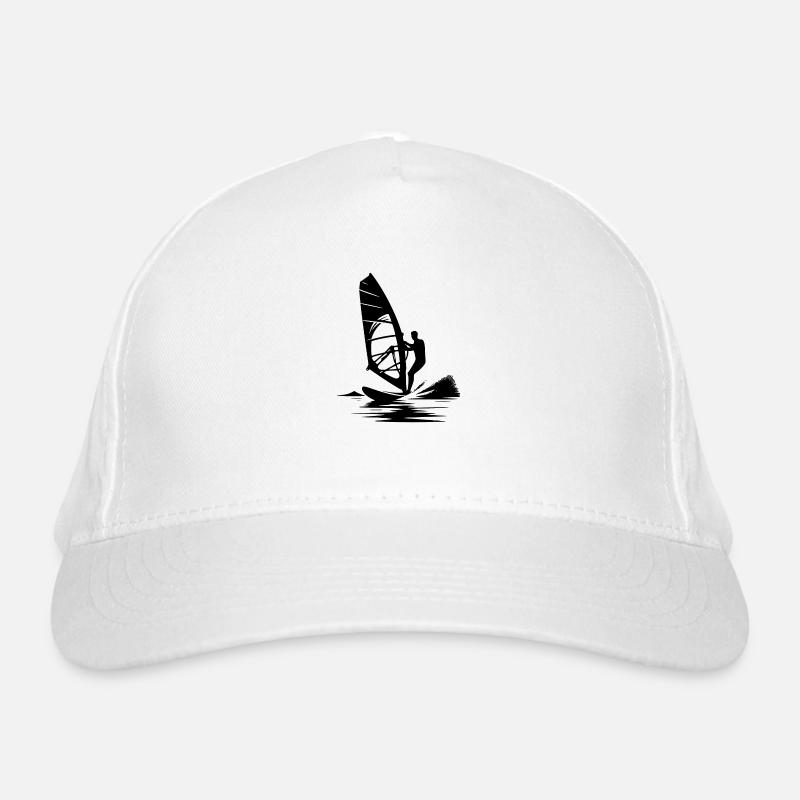 Surftechnik mit Windkraft Wind und Meeresbrise Bio-Baseballkappe