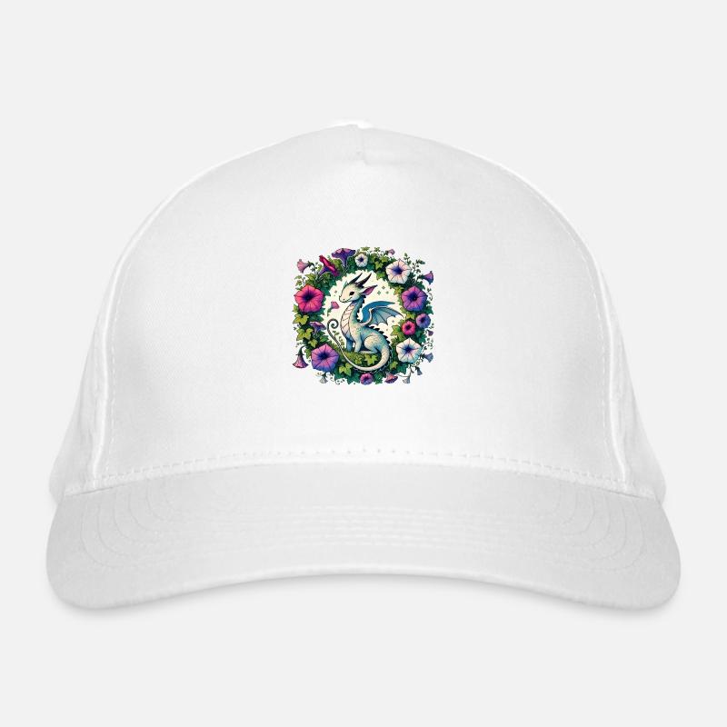 Petunien-Drache Bio-Baseballkappe