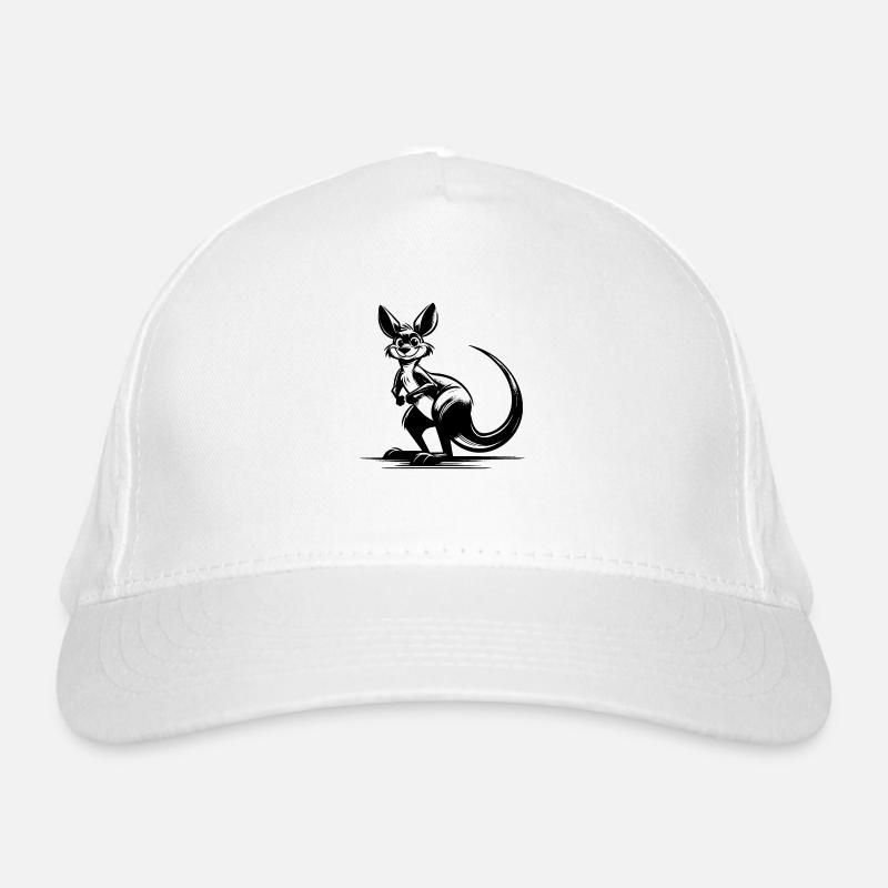 Smiling Australian kangaroo Organic Baseball Cap