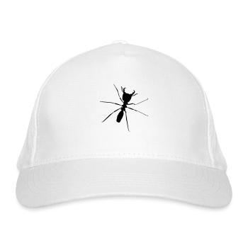 Ameise Ameise Ameise Ameise Ameise Ameise Ameise - Bio-Baseballkappe - Weiß - Vorne
