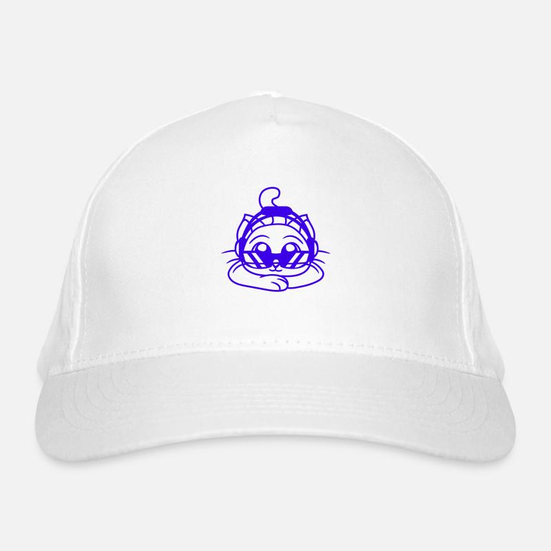 Cool DJ Chat Chaton Mignon Chat Fête Des Animaux De Compagnie Fun Casquette classique bio