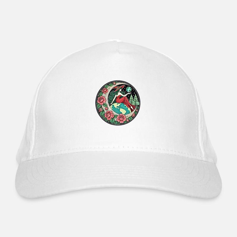Hexe der Erde Bio-Baseballkappe