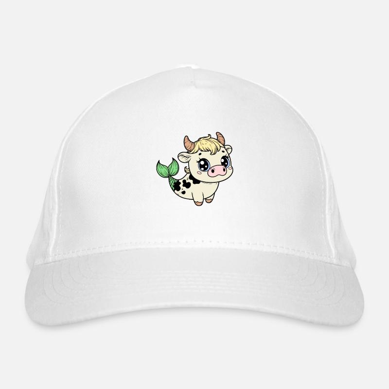 Cute Manatee Cow Organic Baseball Cap