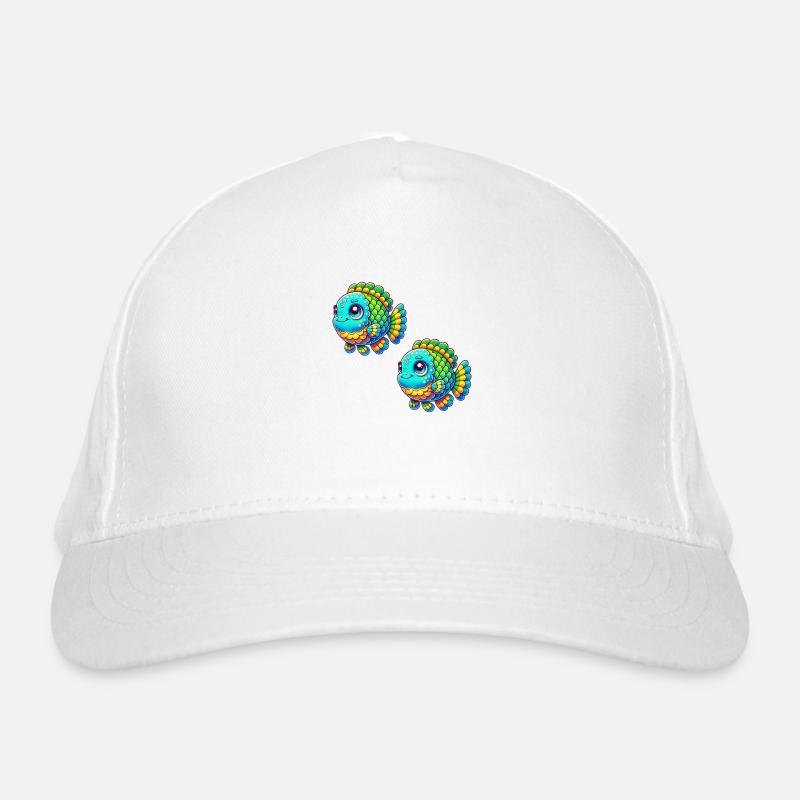 fish comic Organic Baseball Cap