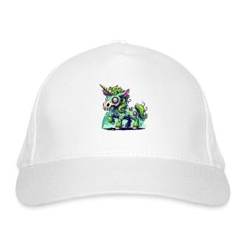 Licorne Zombie, Zombiecorn, Licorne, Horreur - Casquette classique bio - blanc - Devant