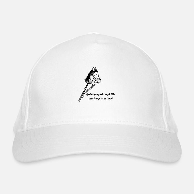 Galloping through life - Hobby Horsing Organic Baseball Cap