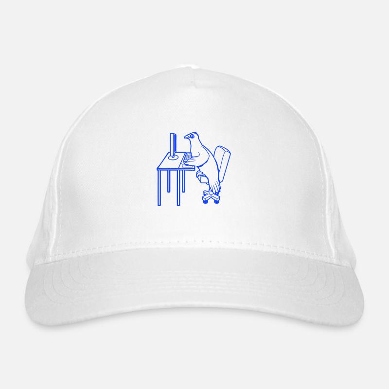 Pigeon Works Office Computer Keyboard Mouse Gamer Organic Baseball Cap