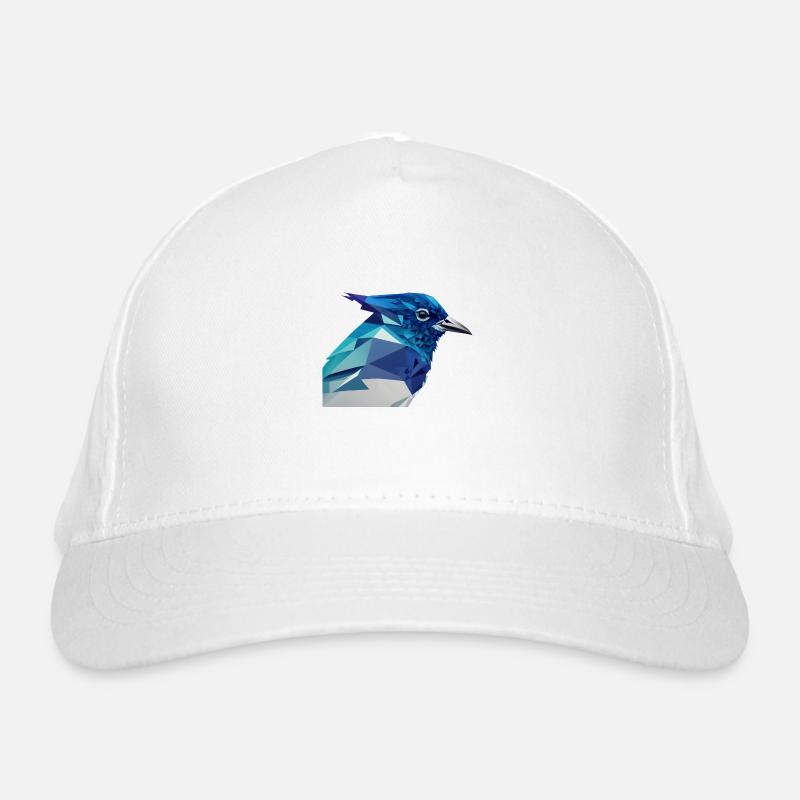 Blauer vogelkopf Bio-Baseballkappe