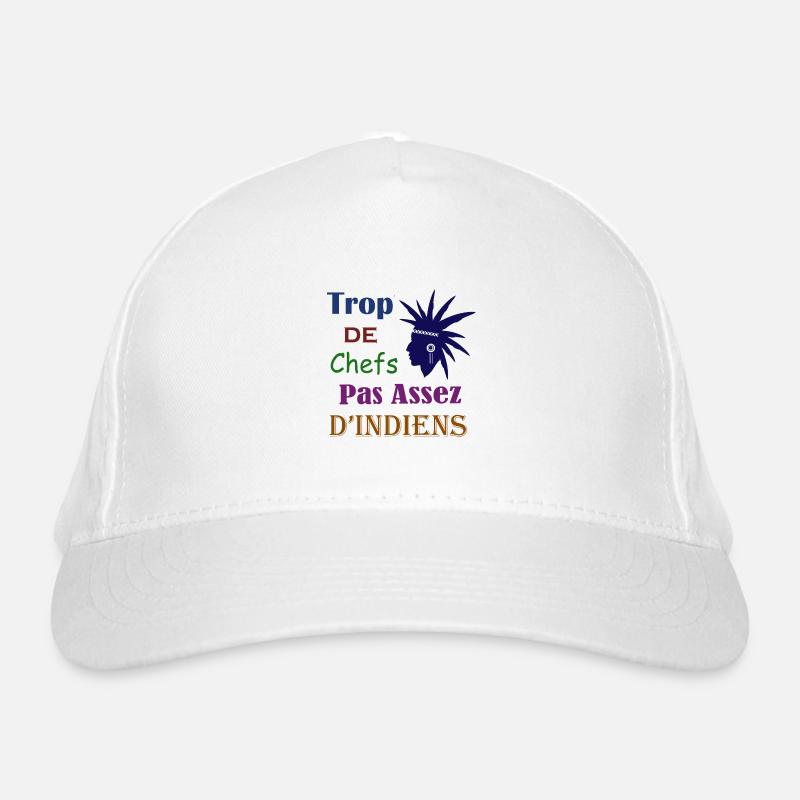 Trop de Chefs Colors - Casquette classique bio - blanc