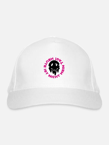 Bad day - Bio-Baseballkappe - Weiß - Vorne