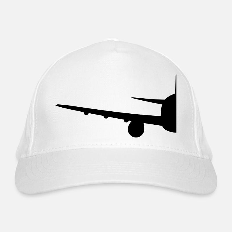 hälfte halb halbes geteilt vorne front flugzeug fl Bio-Baseballkappe
