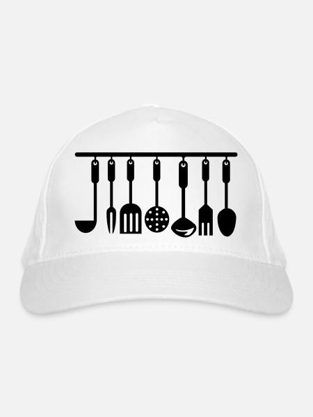 Kitchen utensils kitchen utensils - Organic Baseball Cap - white - Front