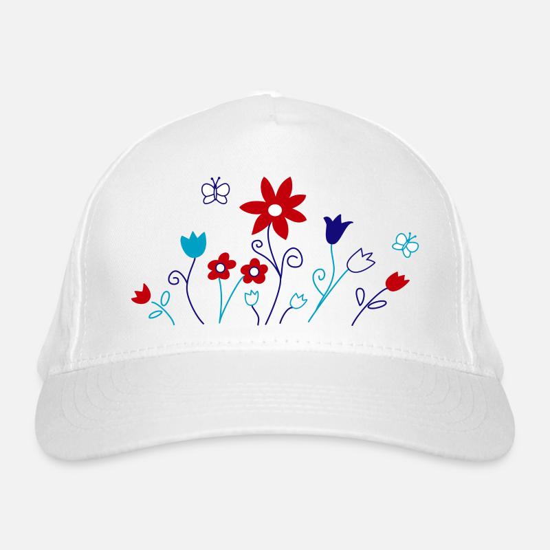 Blumengarten Bio-Baseballkappe
