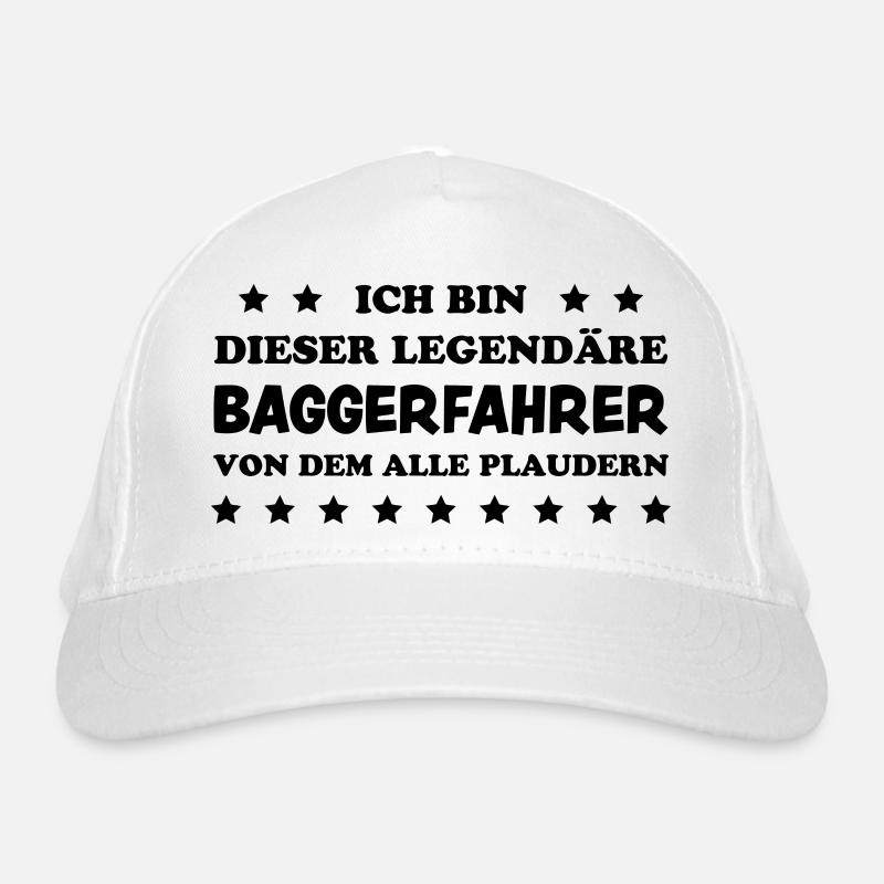 Baggerfahrer Lustiger Spruch Beruf Bagger Geschenk Bio-Baseballkappe
