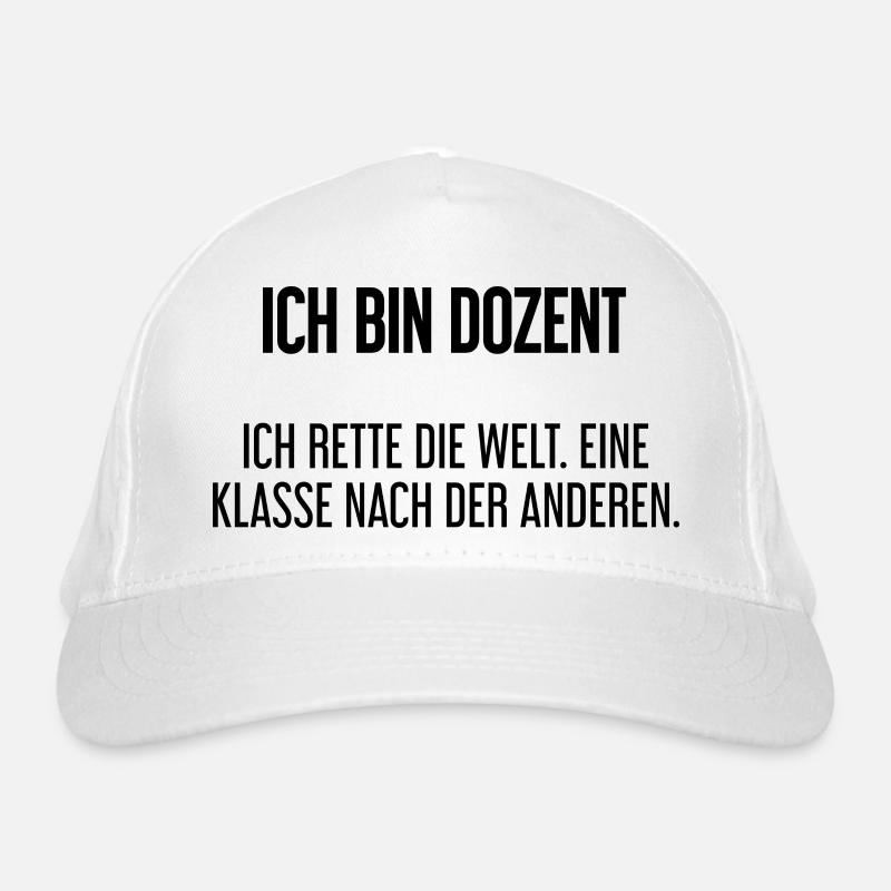 Ich bin Dozent - ich rette die Welt Bio-Baseballkappe
