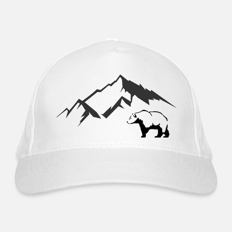 bär berge Bio-Baseballkappe