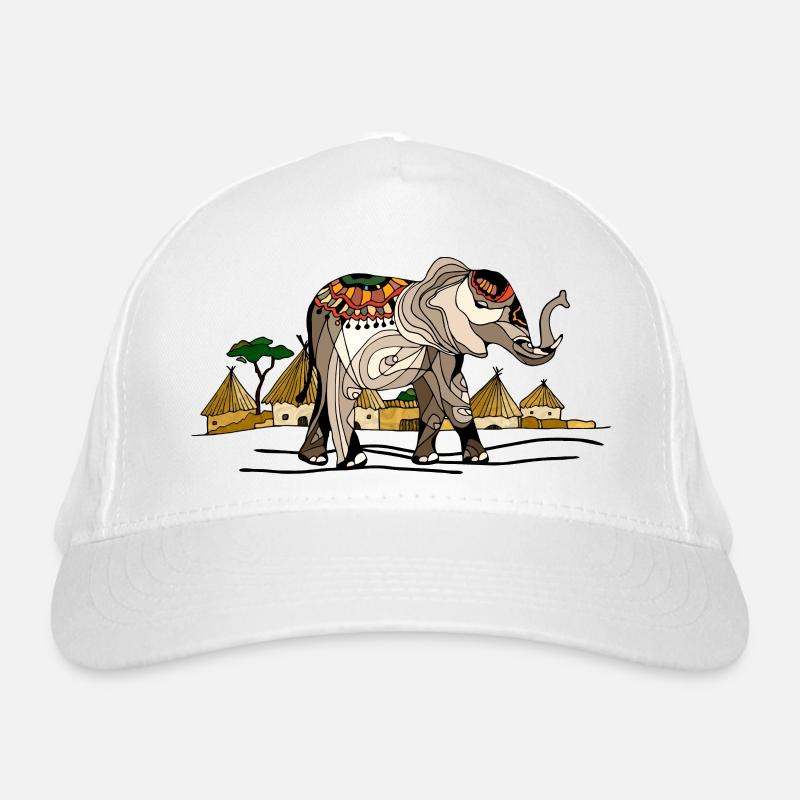 Elefant Bio-Baseballkappe