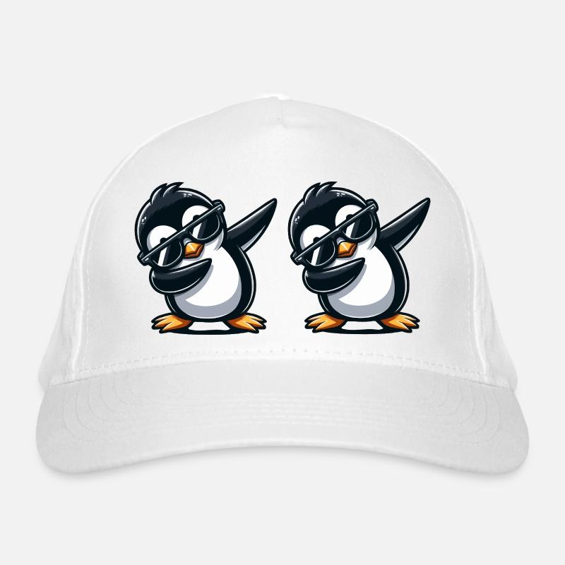 pinguin dabbing 2 Bio-Baseballkappe