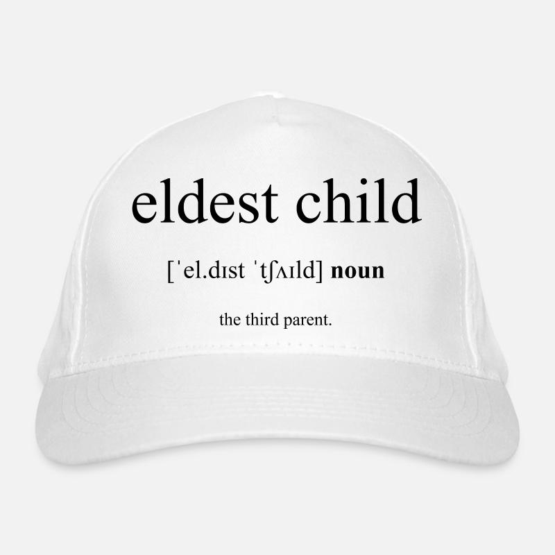 Eldest Child | Ältestes Kind Definition Dictionary Bio-Baseballkappe