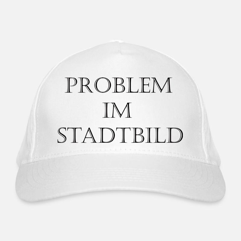 Problem im Stadtbild Typo Bio-Baseballkappe