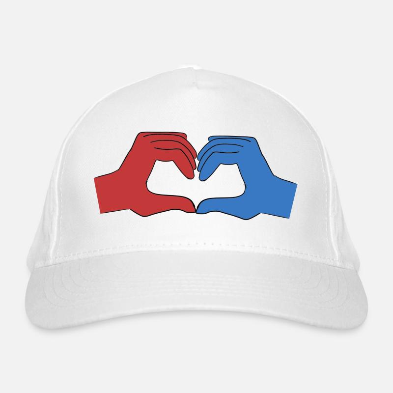 heart red Organic Baseball Cap