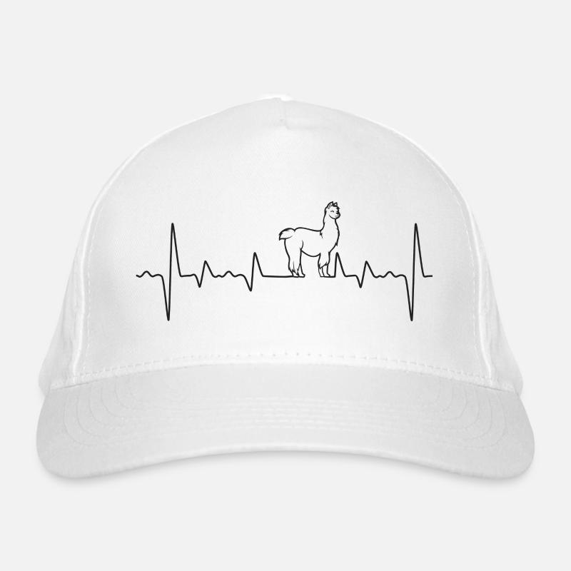 Alpaca Heartbeat Organic Baseball Cap