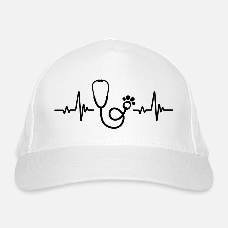 Fréquence Du Pouls Du Stéthoscope - Vétérinaire Casquette classique bio