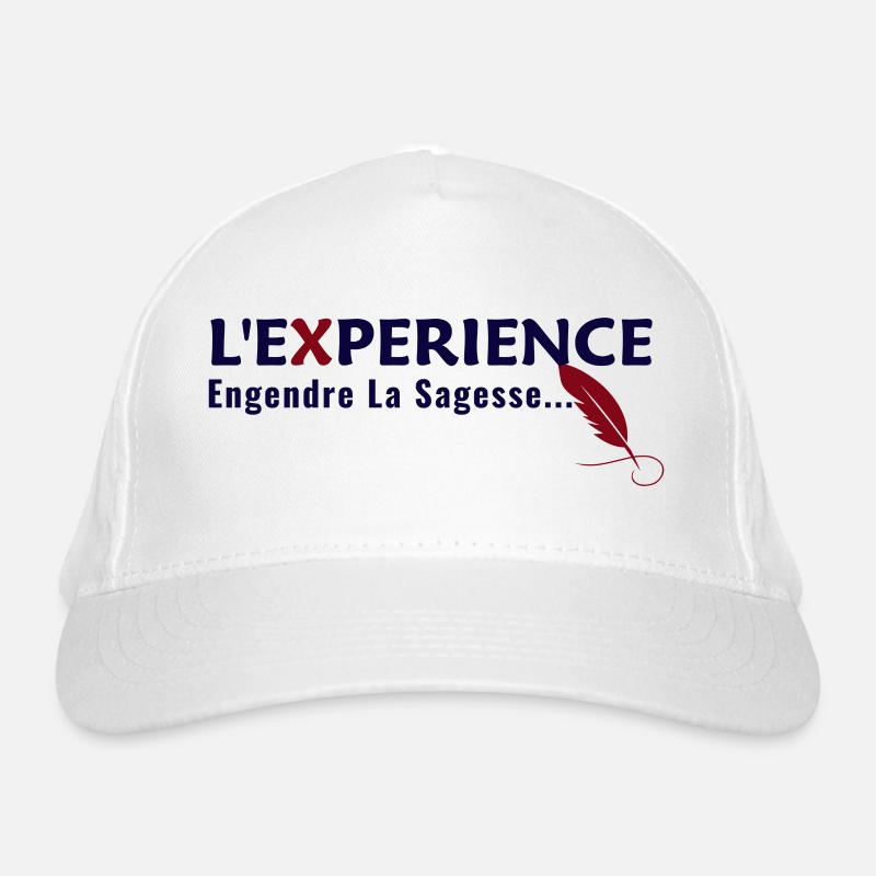 "Experience, begets Wisdom" Quote Organic Baseball Cap