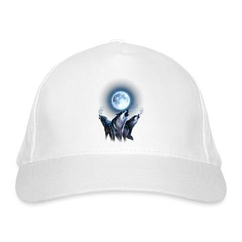 Wolf, Leader of the Pack - Bio-Baseballkappe - Weiß - Vorne