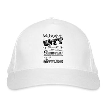 Göttlicher Chirurg Geschenk - Bio-Baseballkappe - Weiß - Vorne
