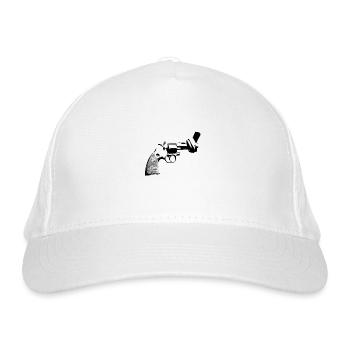 pistol ukraine peace poster poster No war anti - Organic Baseball Cap - white - Front
