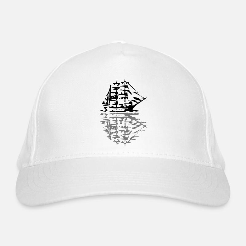 Segelschiff Schiff Seefahrt Bio-Baseballkappe
