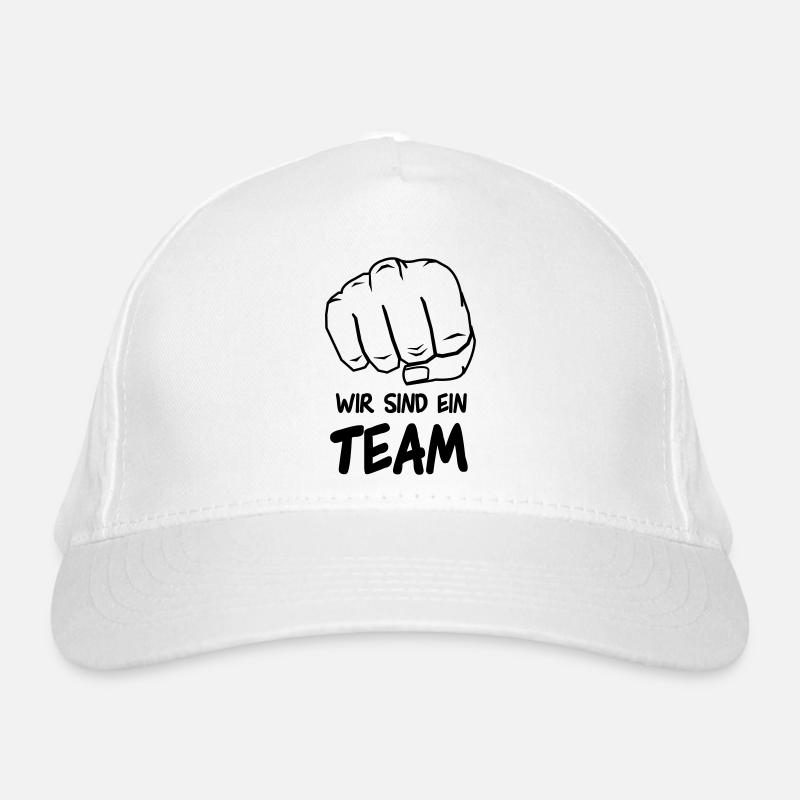 wir_sind_ein_team_001 Bio-Baseballkappe