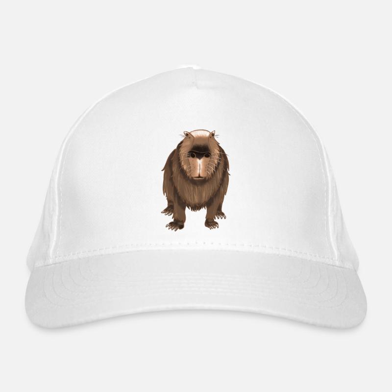 Funny capybara Organic Baseball Cap